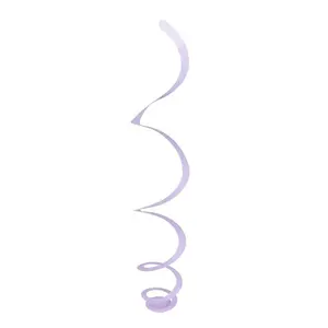 Dây Treo Trang Trí Xoắn Ốc Màu Tím, Decorative Swirls, Purple, 12 Cái (40cm) - UNCLE BILLS